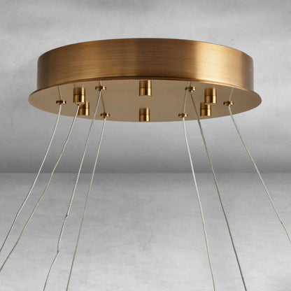 Halima Halo Alabaster Chandelier