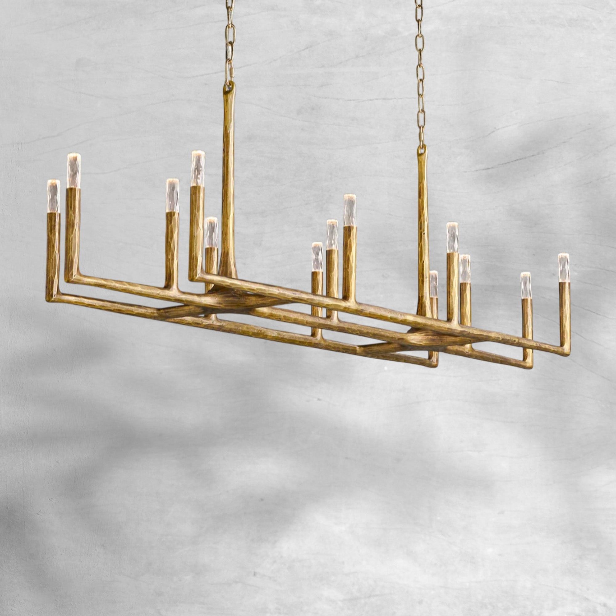Thalen Forged Linear Chandelier 54" 72" 96"