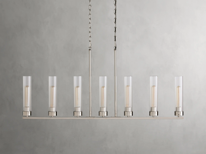 Andreas Modern Glass Linear Chandelier