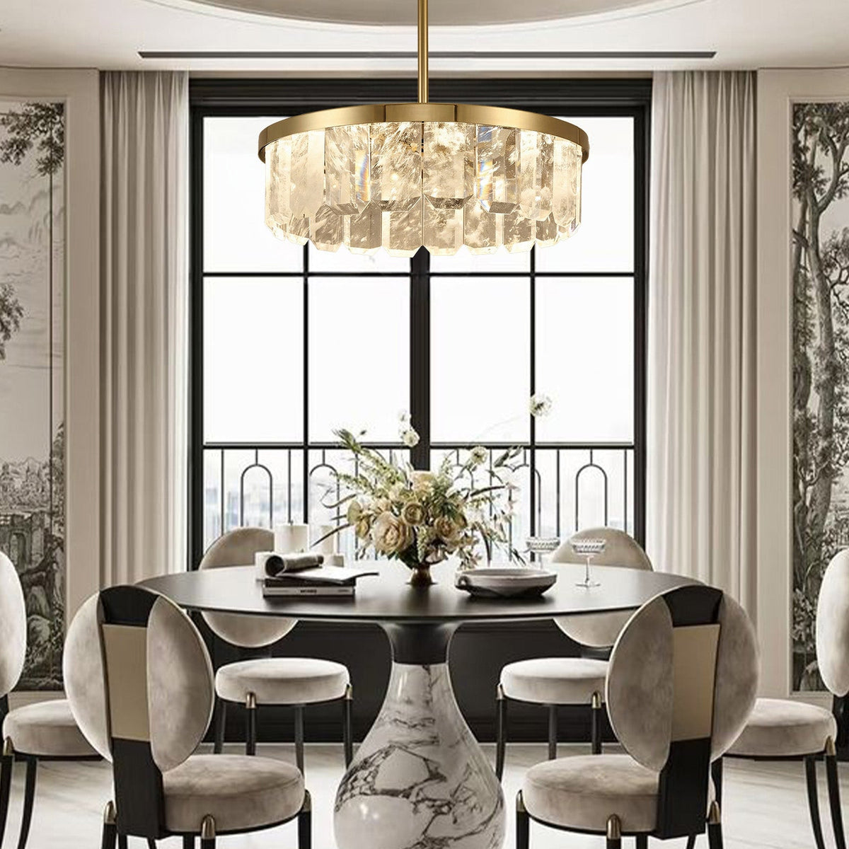 Fenis Linear Crystal Chandelier