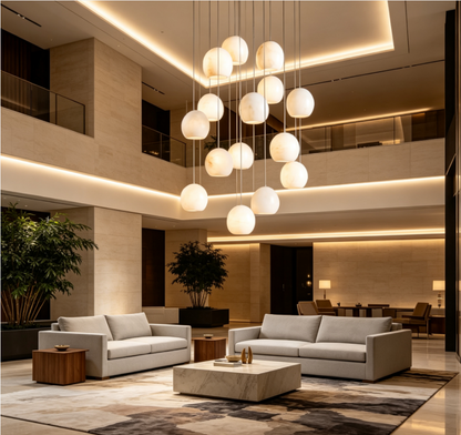 Maeva Round Chandelier 3/7/15/36 Light