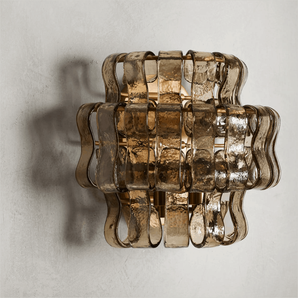 Ghiaccio glass Wall Sconce