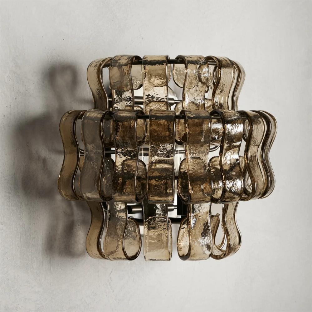 Ghiaccio glass Wall Sconce