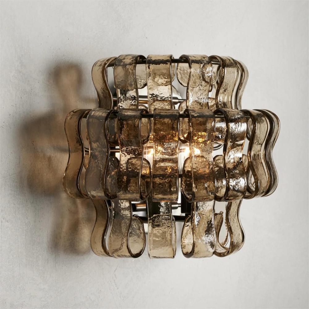 Ghiaccio glass Wall Sconce