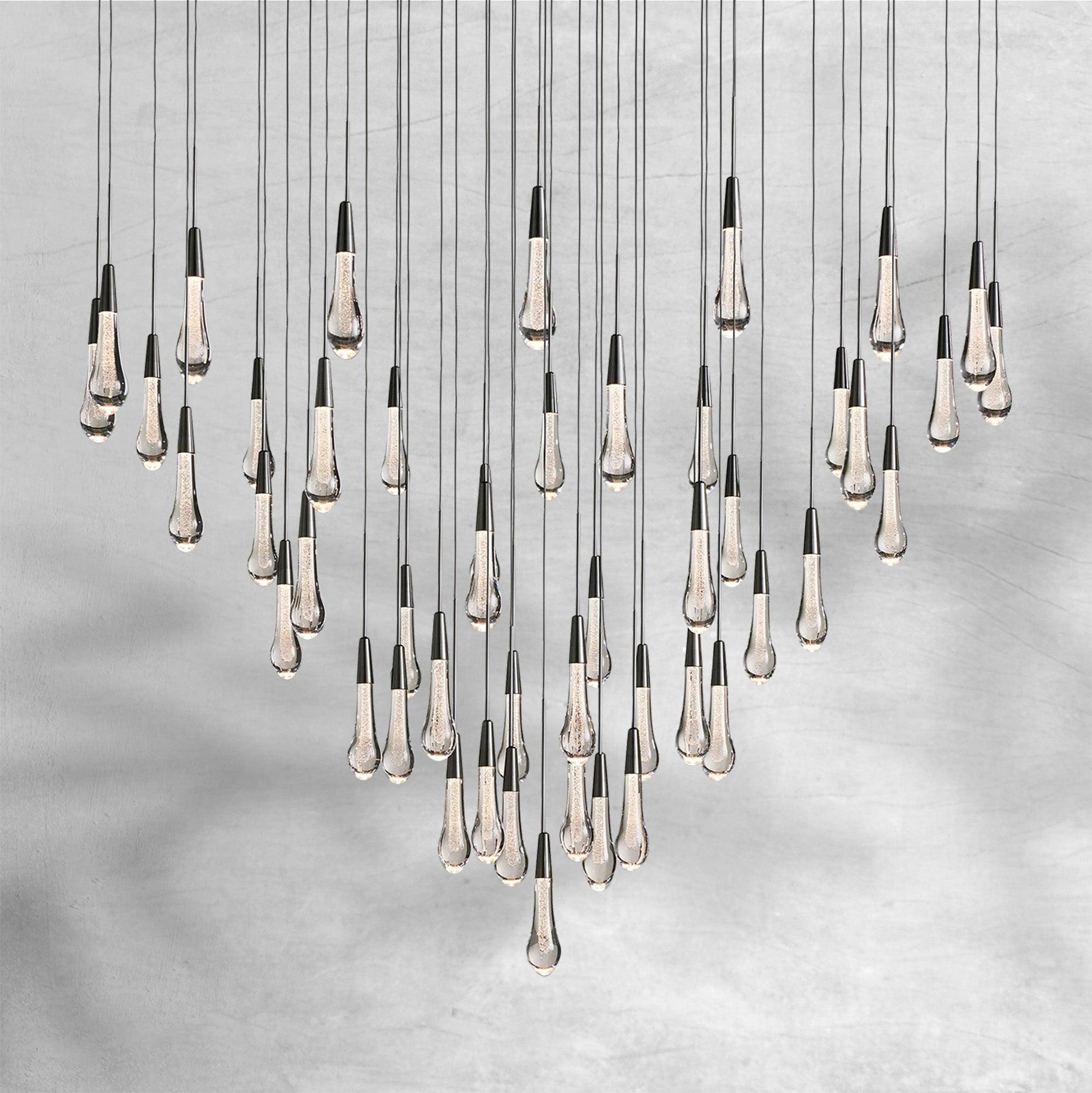 Soltaire Round Chandelier 17" 24" 36“ 48''58“
