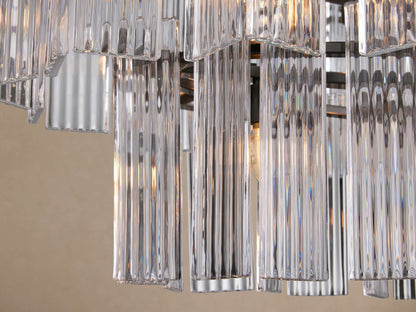 Delsie Oval Tiered Chandelier 63'' 72"W