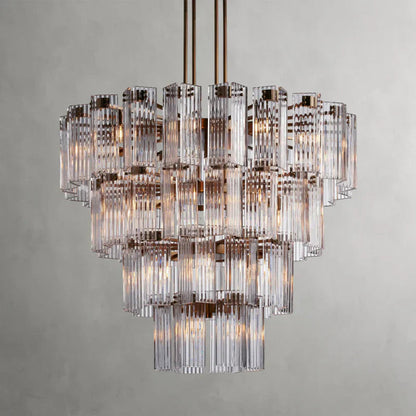 Delsie Round Art Glass Chandelier 38" 48" 60"D