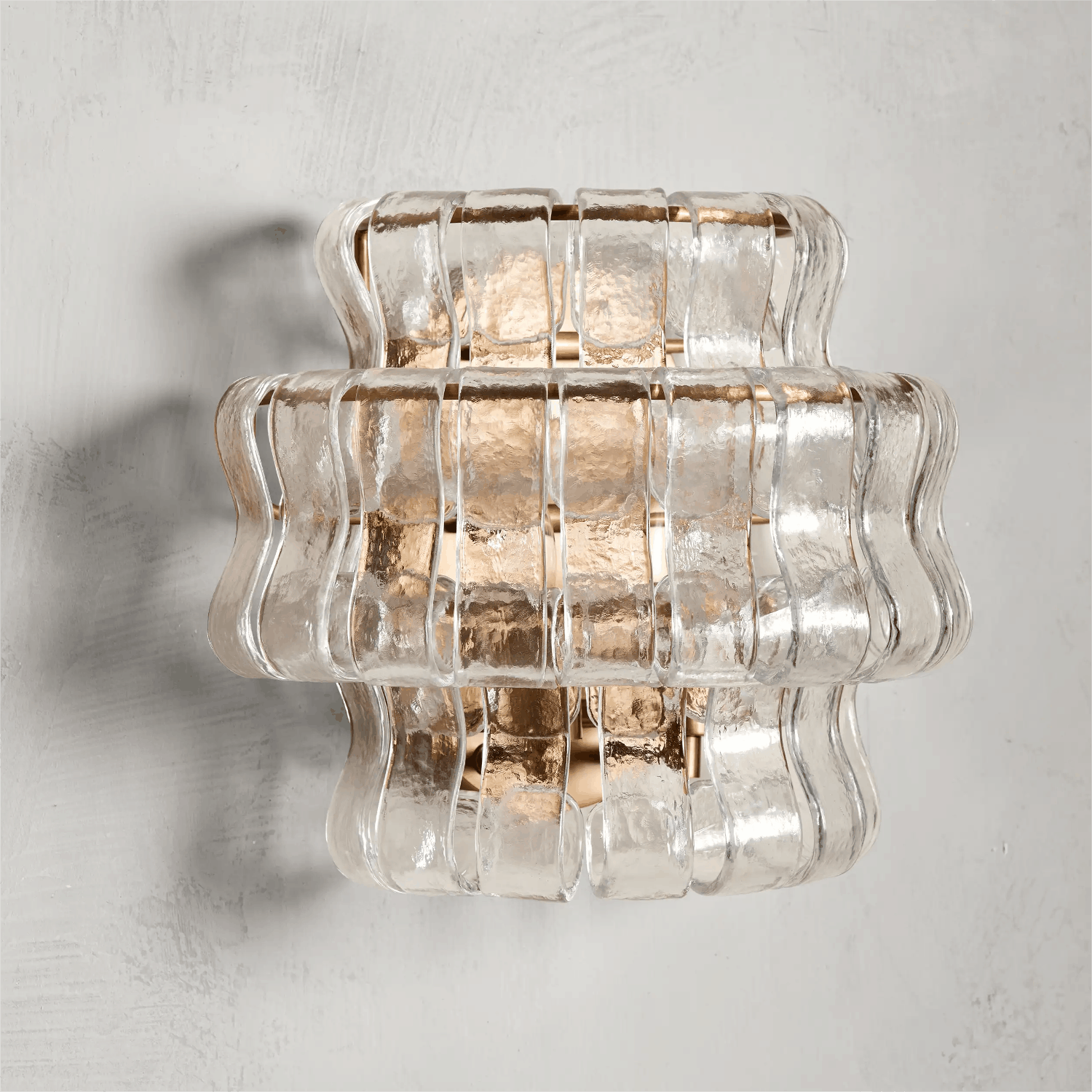 Ghiaccio glass Wall Sconce