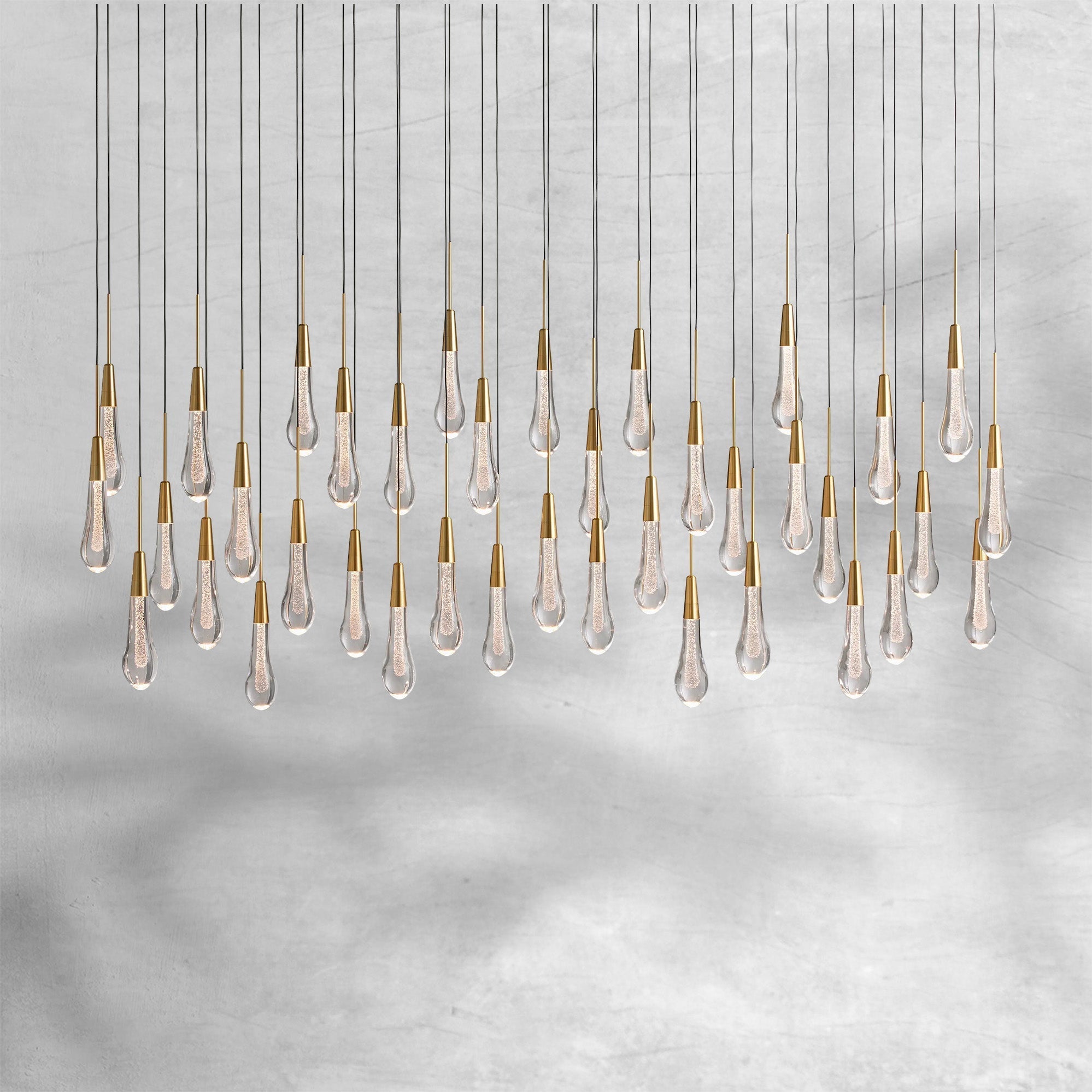 Soltaire Linear Chandelier 37"50"70"87"120"
