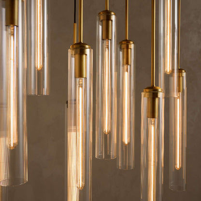 Colleena Linear Fluted Glass Chandelier