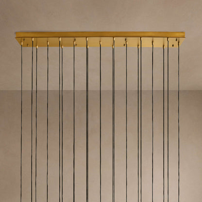 Colleena Linear Fluted Glass Chandelier