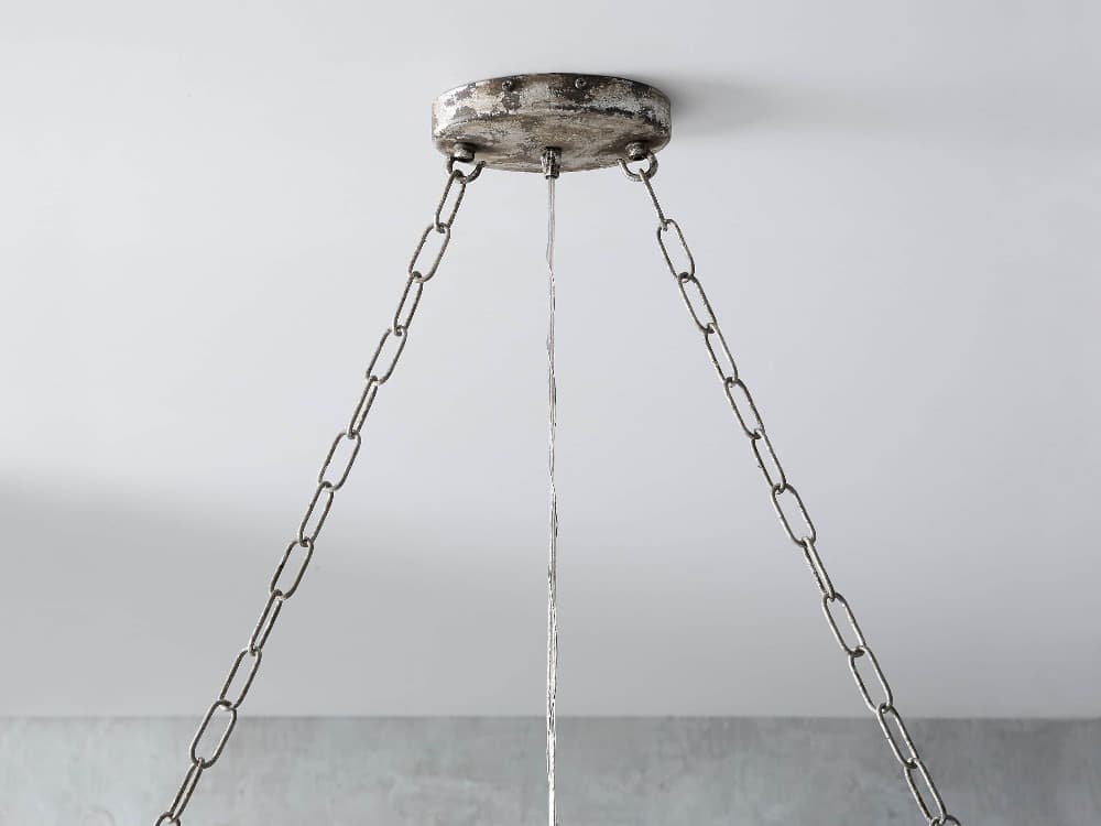 Aubry Rectangular Linear Crystal Chandelier