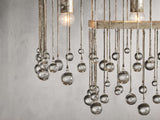 Aubry Rectangular Linear Crystal Chandelier