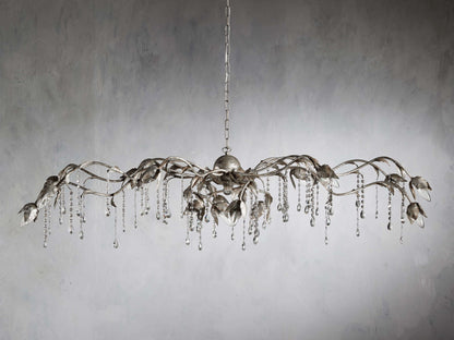 Gothic Viticcio Rectangular Chandelier 61" 71'' - Silver