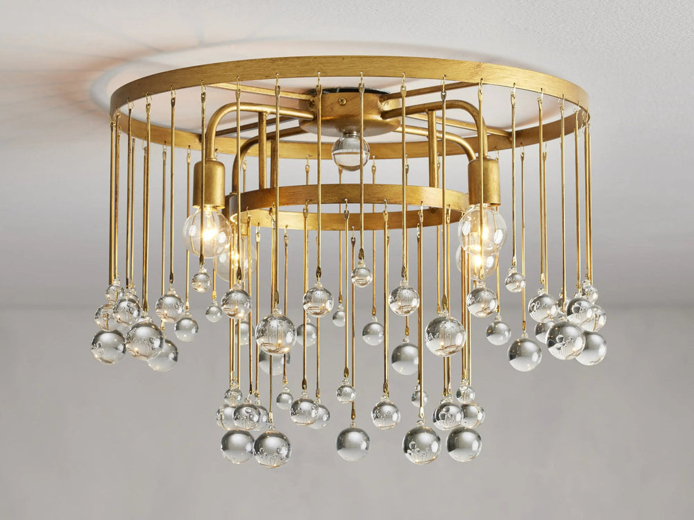 Aubrey Crystal Ball Flushmount