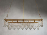 Aubry Rectangular Linear Crystal Chandelier