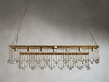 Aubry Rectangular Linear Crystal Chandelier