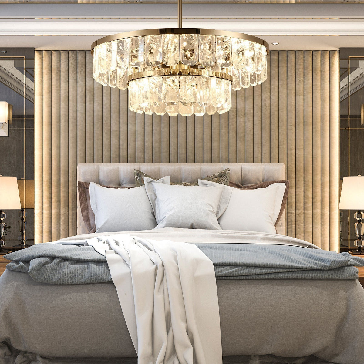 Fenis Linear Crystal Chandelier