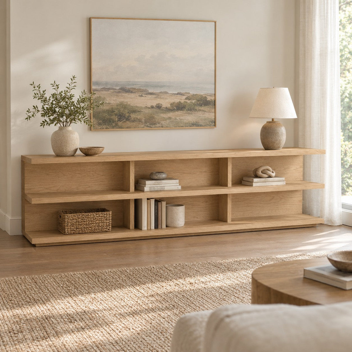 Contemporary Wood Console Table by Happyarcadian