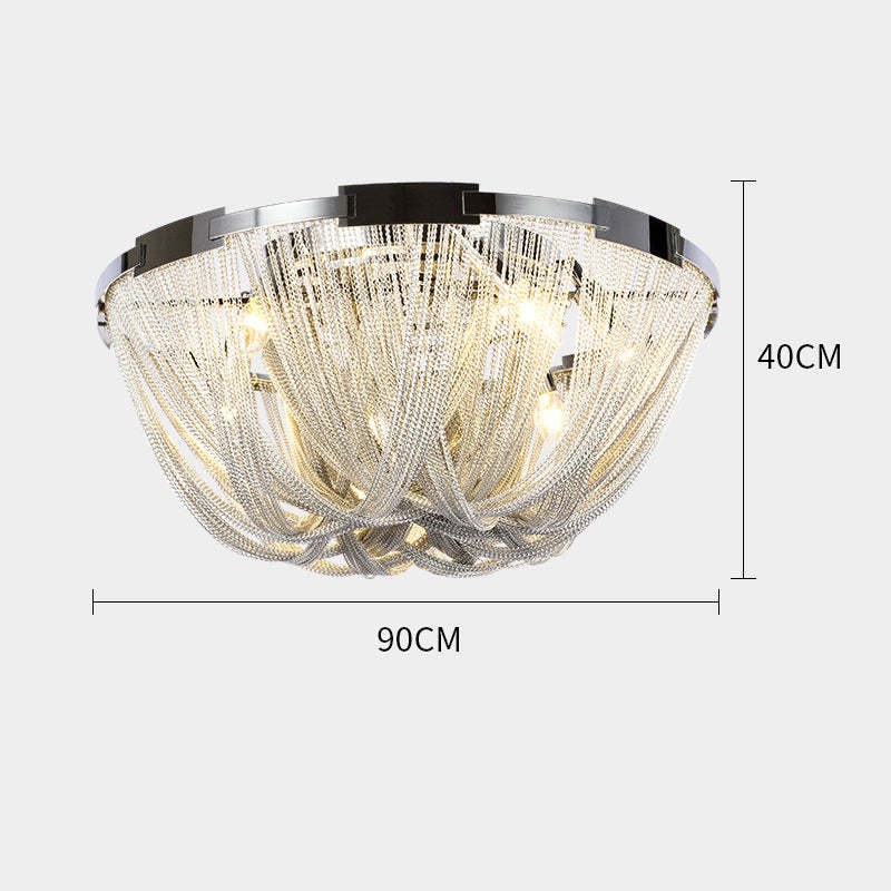 Denise Glenn Aluminum Chain Tassel Ceiling Light