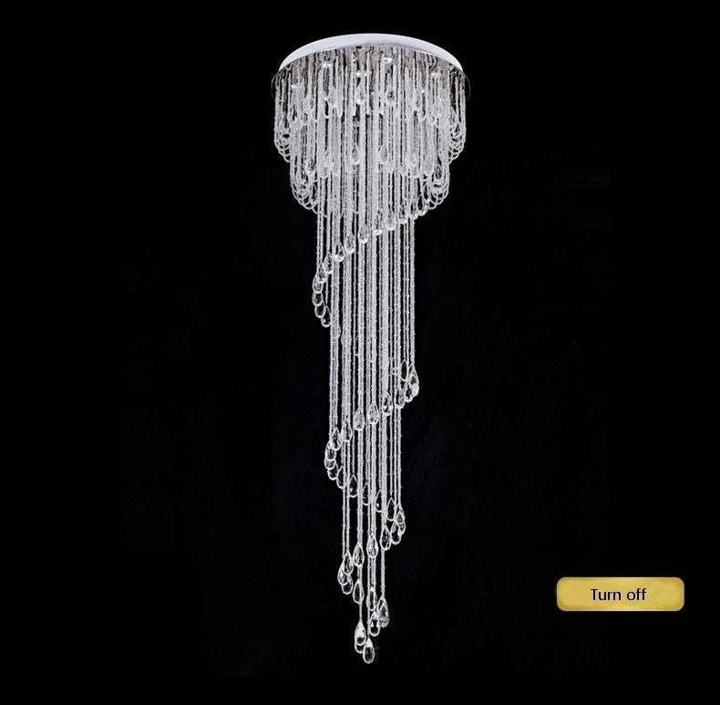 JC Double Spiral Staircase Crystal Chandelier for Loft, Restaurant, Hotel, Hall, Stairwell image | luxury furniture