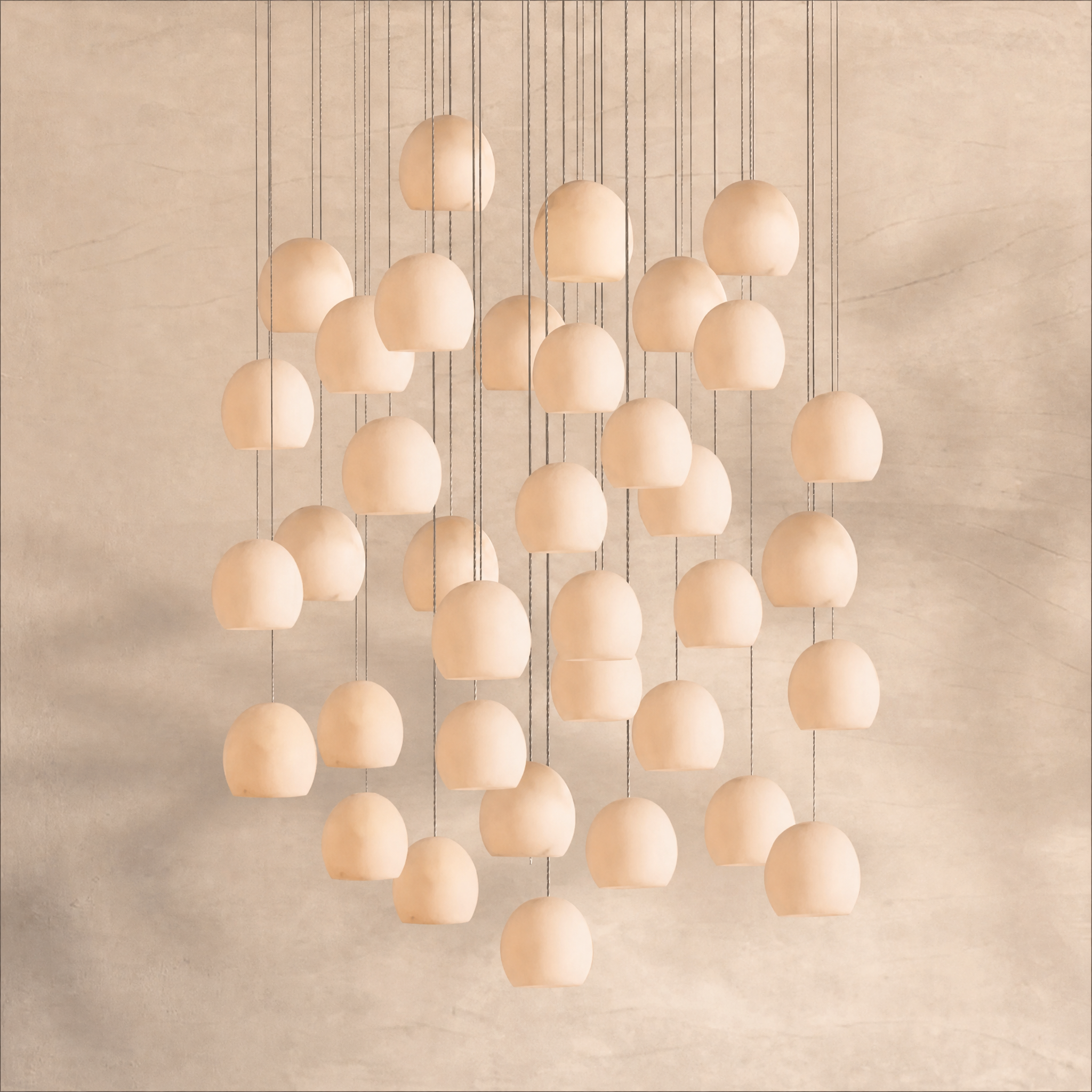 Maeva Round Chandelier 3/7/15/36 Light