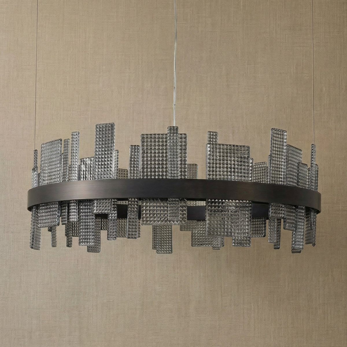 Griia Round Glass Chandelier