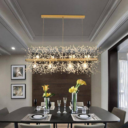 El Sol Kitchen Island Lighting Fixture, Gold