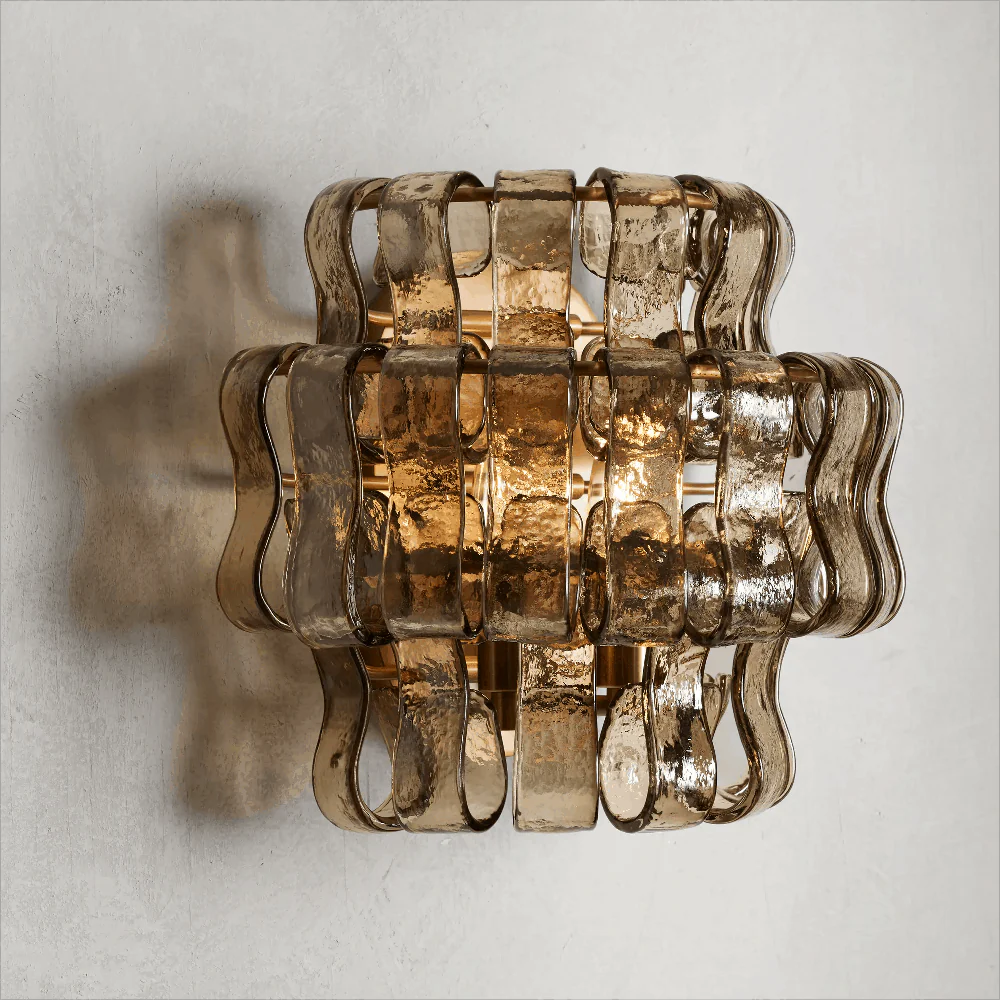 Denise Ghiaccio Glass Wall Sconces