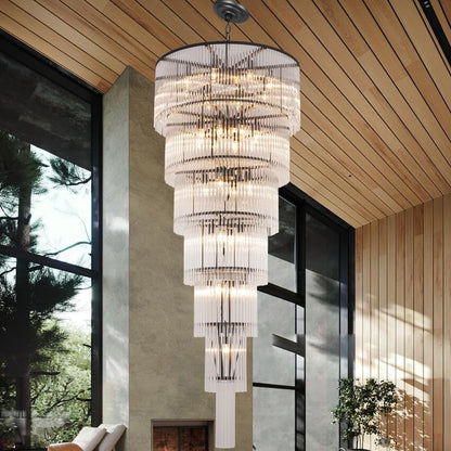 Extra Large Long Brass Chandelier