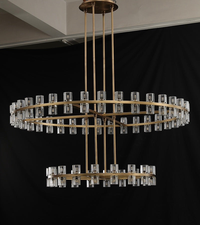 Arcachon Crystal 2-Tier Round Chandelier 60“