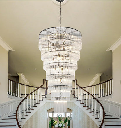 Extra Large Long Brass Chandelier