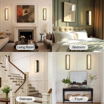 Elegant Montreux AlabasterMarble Wall Lamp with LED