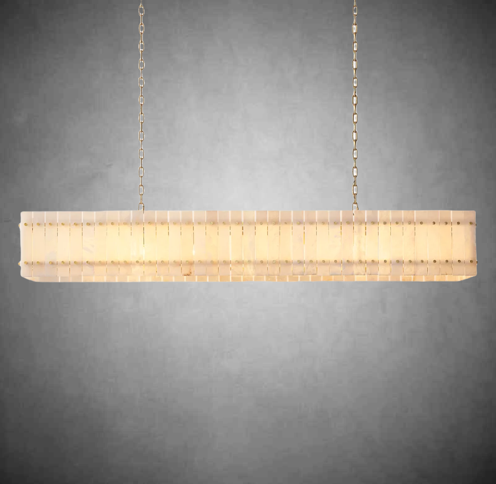 Marcus Alabaster Linear Chandelier