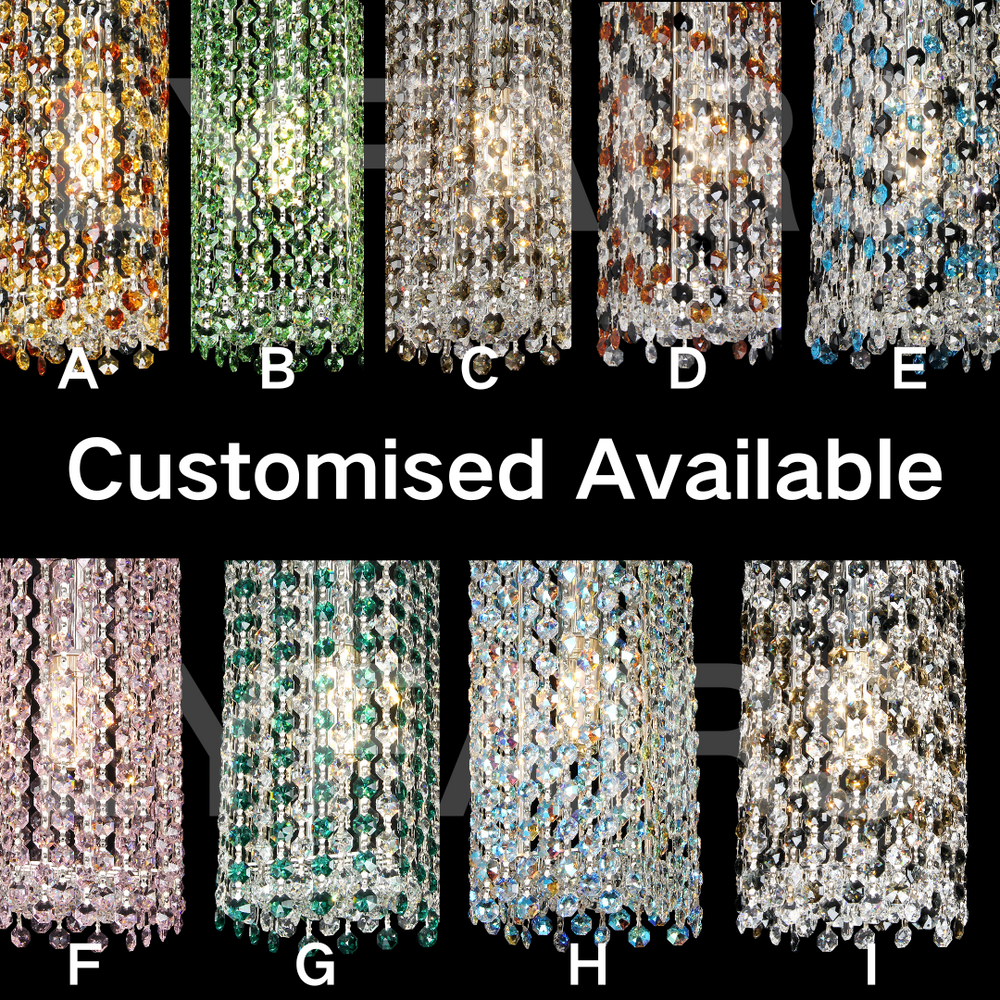 Luxury Circle Colorful Crystal Chandelier