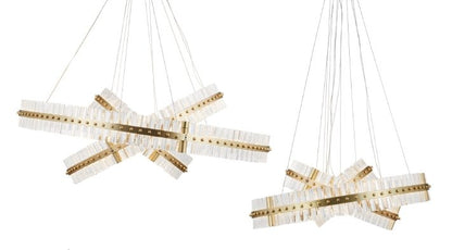 Denise Aquinox 3-Tier Round Crystal Ring LED Chandelier