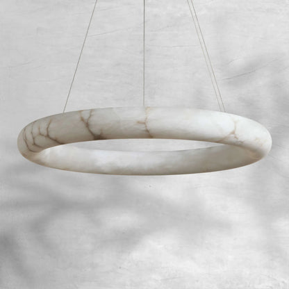 Halima Halo Alabaster Chandelier