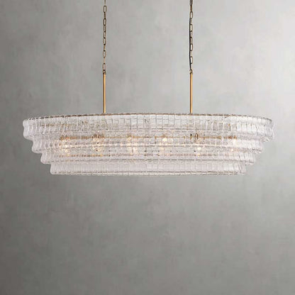 Denise Ghiaccio Oval Chandelier