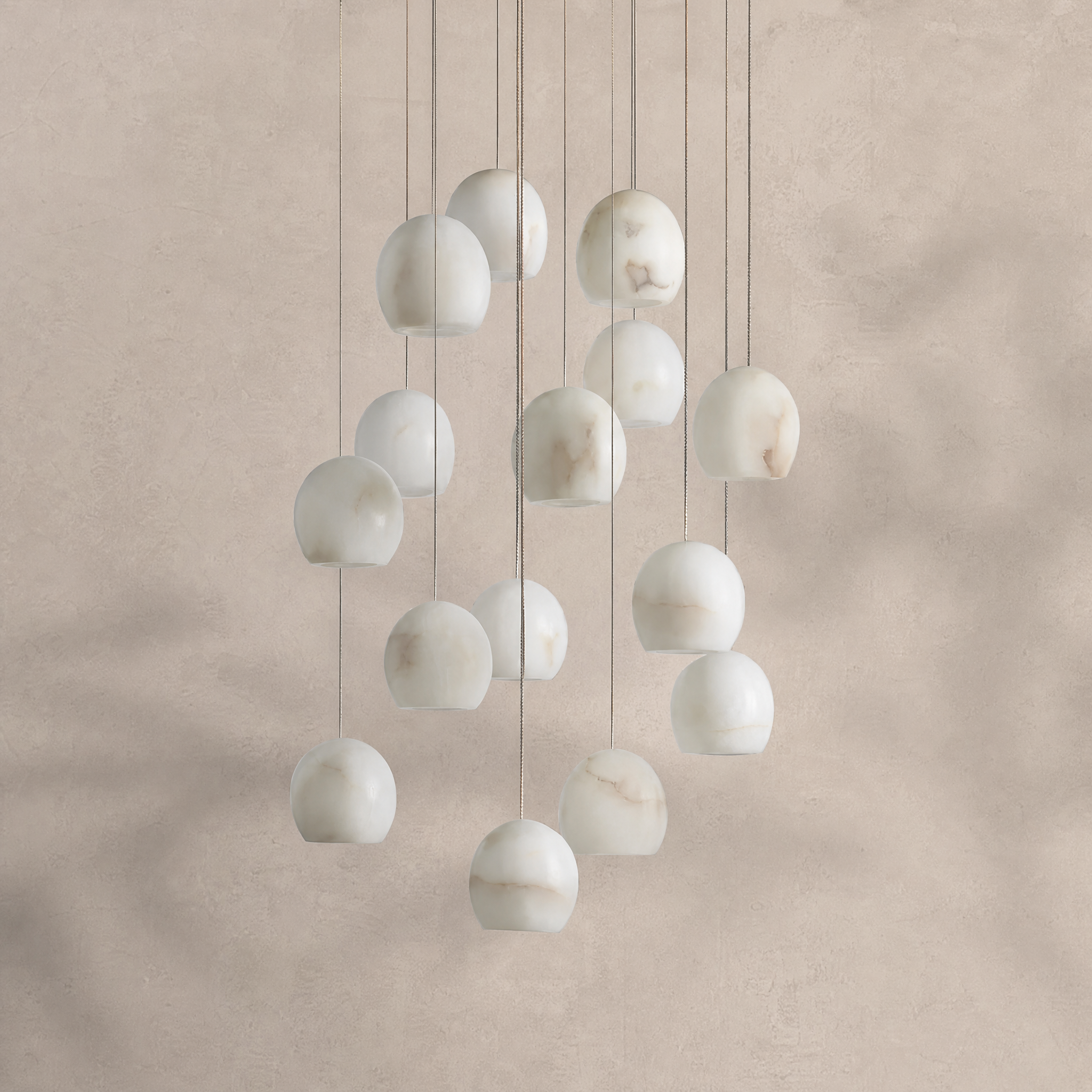 Maeva Round Chandelier 3/7/15/36 Light