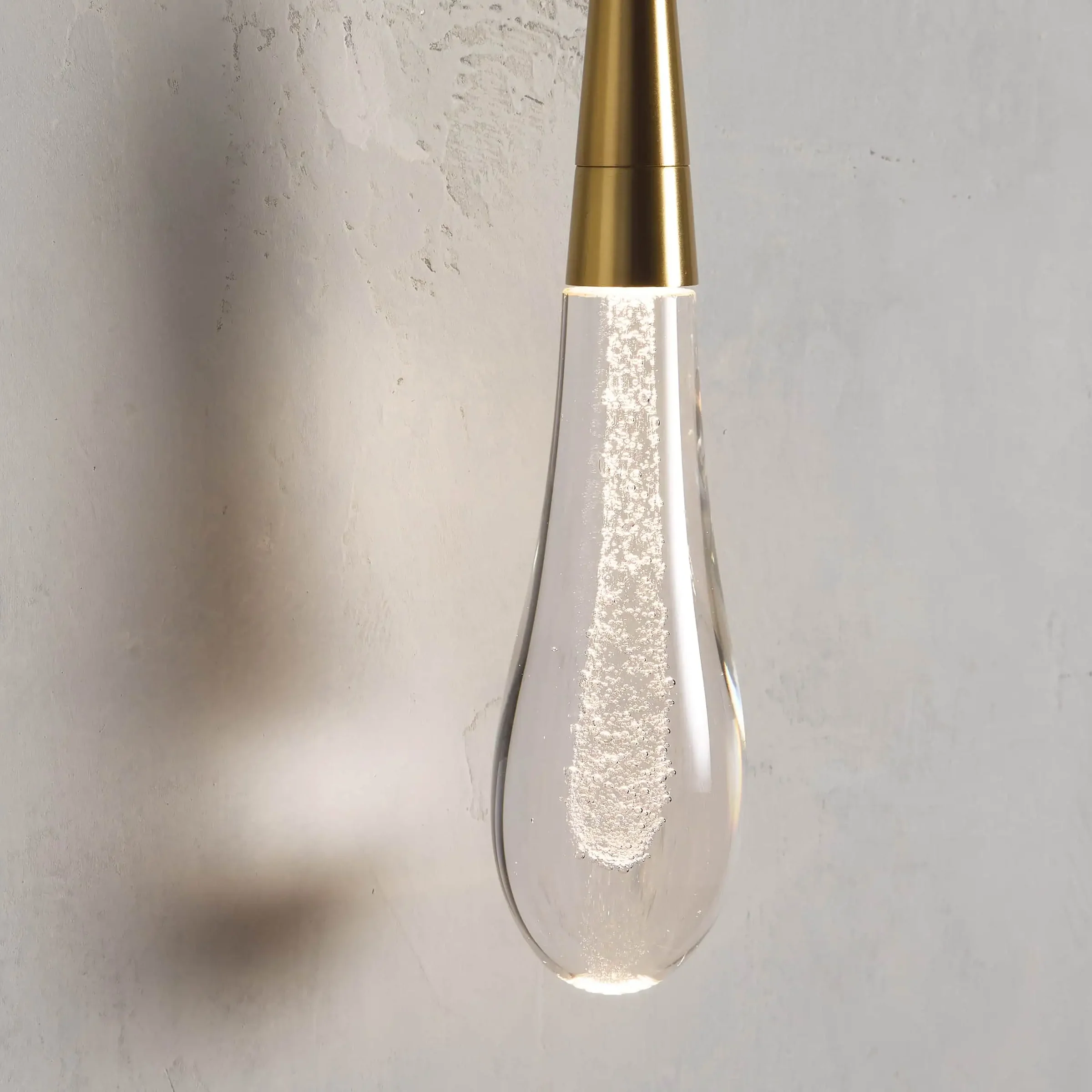 Denise Raindrop Glass Solitaire Wall Sconces For Bedroom