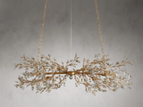 Fiore Crystal Flowers Creative Linear Chandelier 43", 51", 68"