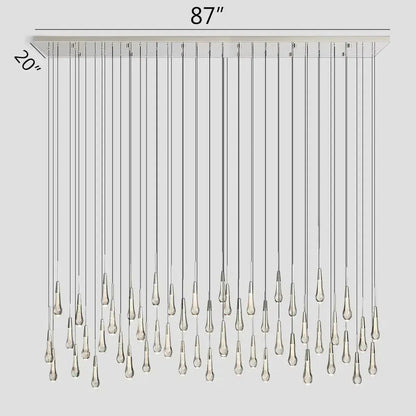 Soltaire Linear Chandelier 37"50"70"87"120"