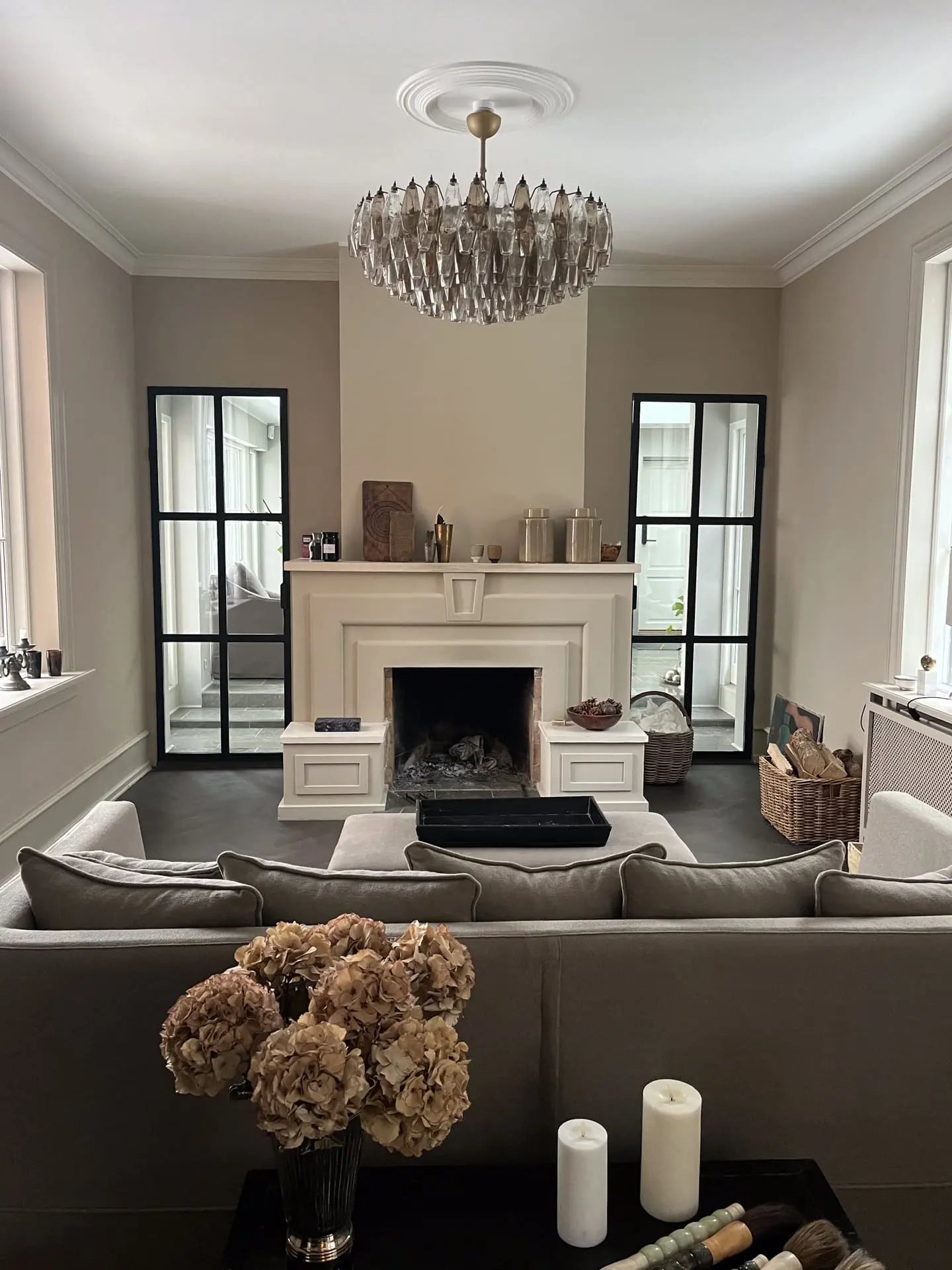 Murano Chandelier – Poliedri – 185 glass – Iridescent