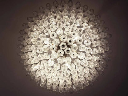 Murano Chandelier – Poliedri – 185 glass – Iridescent