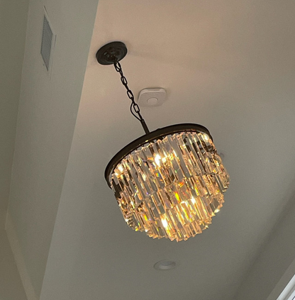 JC French Classicm Series K9 Crystal Round / Linear Chandelier