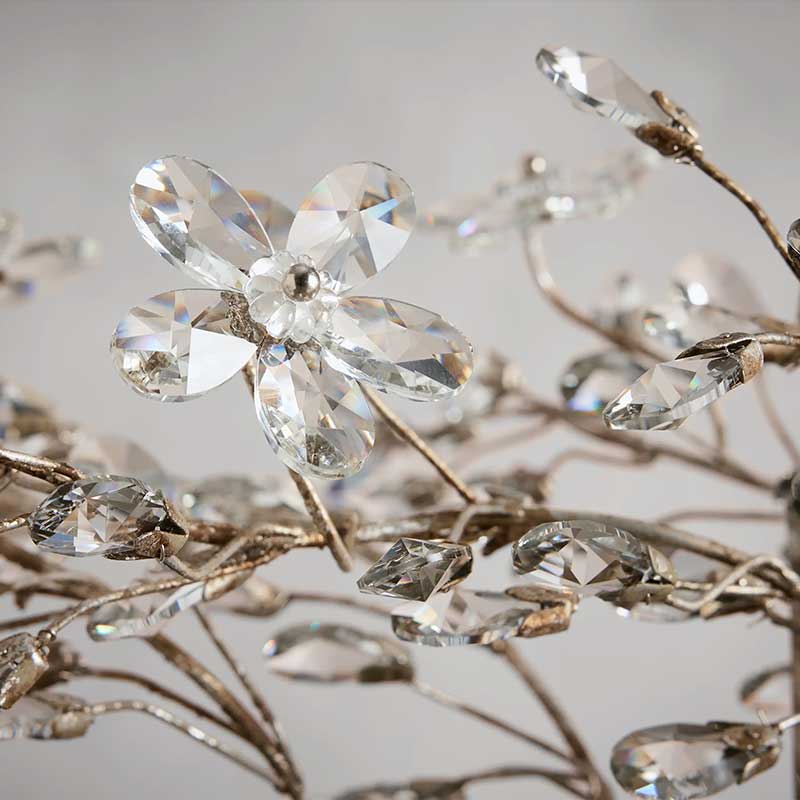 Fiore Crystal Flowers Creative Linear Chandelier 43", 51", 68"