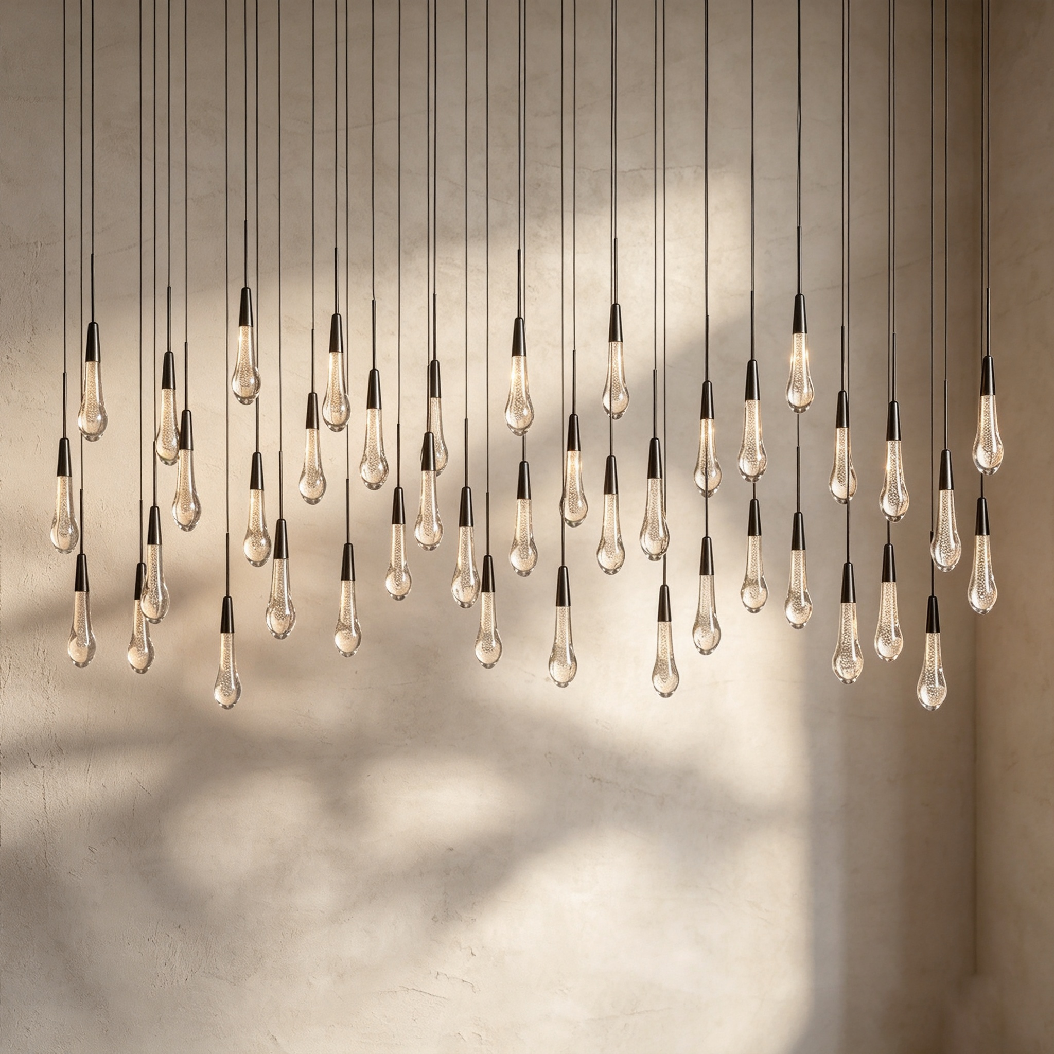 Soltaire Linear Chandelier 37"50"70"