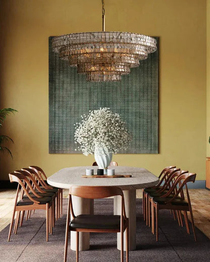 Ghiaccio Round Chandelier 24"36"48"60"