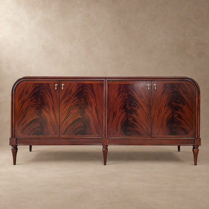 Happyarcadian Vintage Mahogany Wood Storage Sideboard