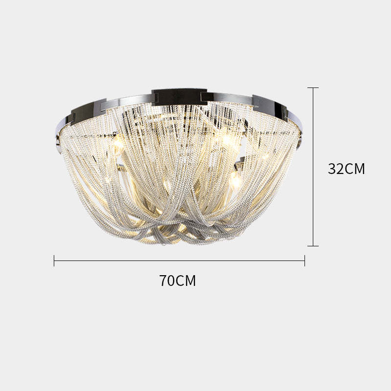 Denise Glenn Aluminum Chain Tassel Ceiling Light